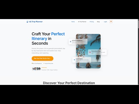 AI Trio 2 AI Travel Planner demo video thumbnail