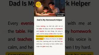 English Listening Practice – Dad Is My Homework Helper | Short English Story with Subtitles