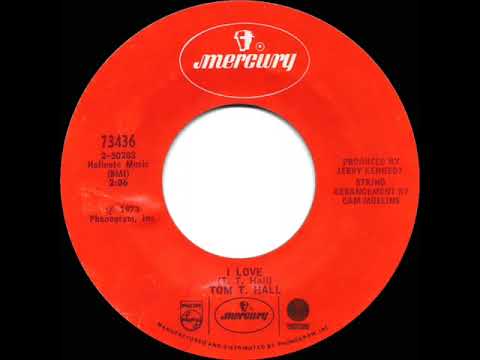 1974 HITS ARCHIVE: I Love - Tom T. Hall (stereo 45--#1 C&W hit)