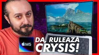 MacBook Pro M5: productivitate, AI și... GAMING?! Rulează chiar și Crysis!