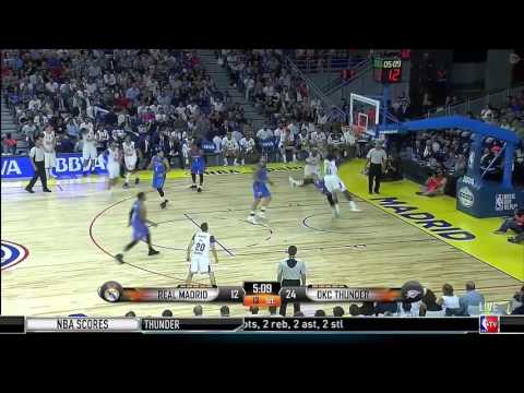 Russell Westbrook Throws Down | Thunder vs Madrid | October 3, 2016 | 2016-17 NBA Preseason