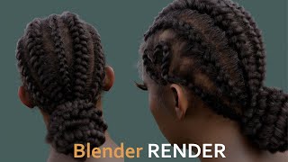 Создание плетеных волос в технике блендинга