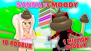 WHO Is the BIGGEST POO With MOODY In POO TYCOON! (Roblox)