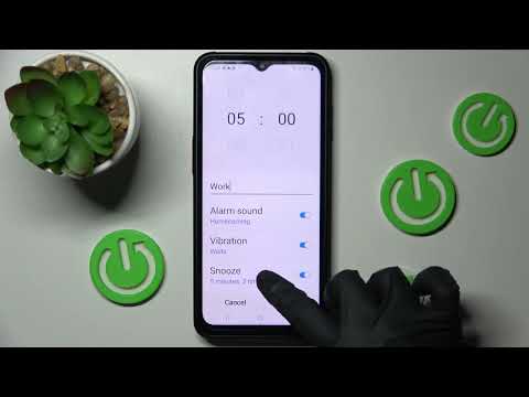 How to Enable and Set Up an Alarm Clock on the SAMSUNG Galaxy Xcover6 Pro