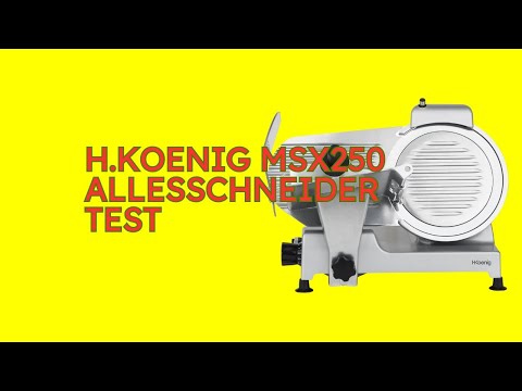 H.Koenig MSX250 Allesschneider im Test [KURZ & KOMPAKT] Zusammengefasst