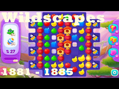 Wildscapes Level 1881 - 1885 HD Walkthrough | 3 - match game | gameplay | android | ios | pc | app