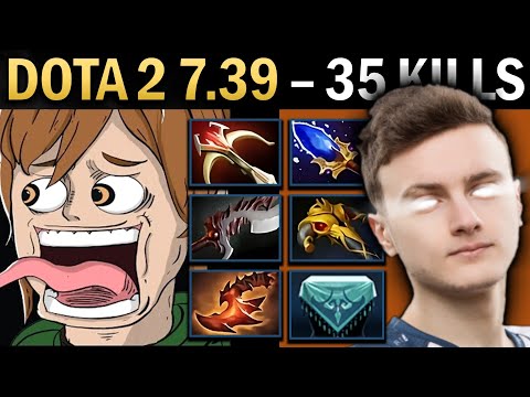 Marci Gameplay Miracle with 35 Kills and Shroud - Dota 7.39