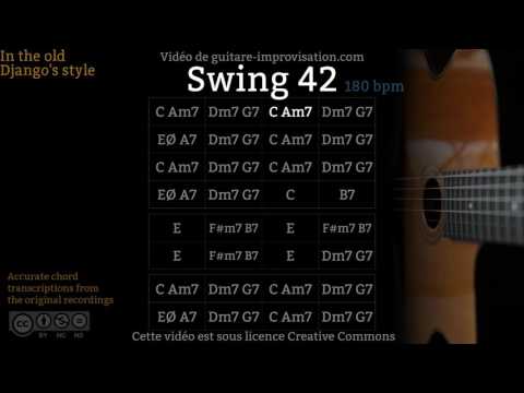 Swing 42 (180 bpm) - Gypsy jazz Backing track / Jazz manouche