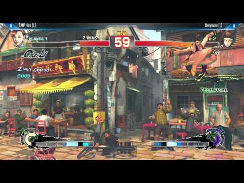 USF4 Grand Finals @ NYU Spring Fighter - EMP Hiro vs Kreymore [720p/60fps]