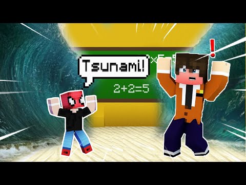OĞLUMUN OKULUNDA TSUNAMİ OLDU! 😱 - Minecraft ZENGİN FAKİR HAYATI