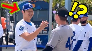 大好きな大谷を見た選手がまさかの・・「彼の表情が物語る！」「こんな感動はない！」スポーツの素晴らしさを思い知ったわ！【MLB】