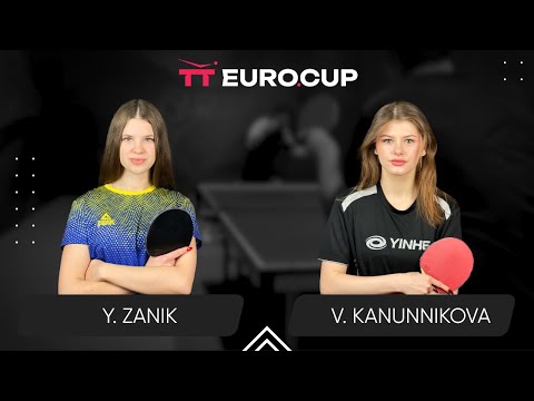 18:00 Yulianna Zanik - Vasylysa Kanunnikova 16.08.2024 TT Euro.Cup Women Ukraine Star. TABLE 4