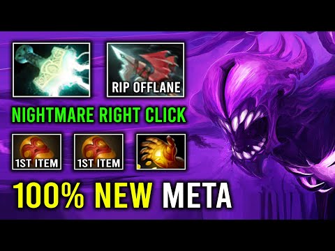 WTF Nightmare Right Click Bane 100% New Meta Hyper Carry Deleted Offlane Dota 2