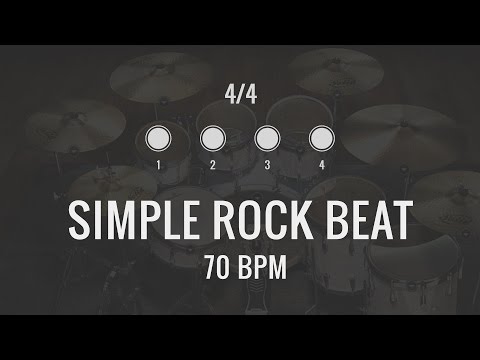70 BPM - Simple Rock Drum Track