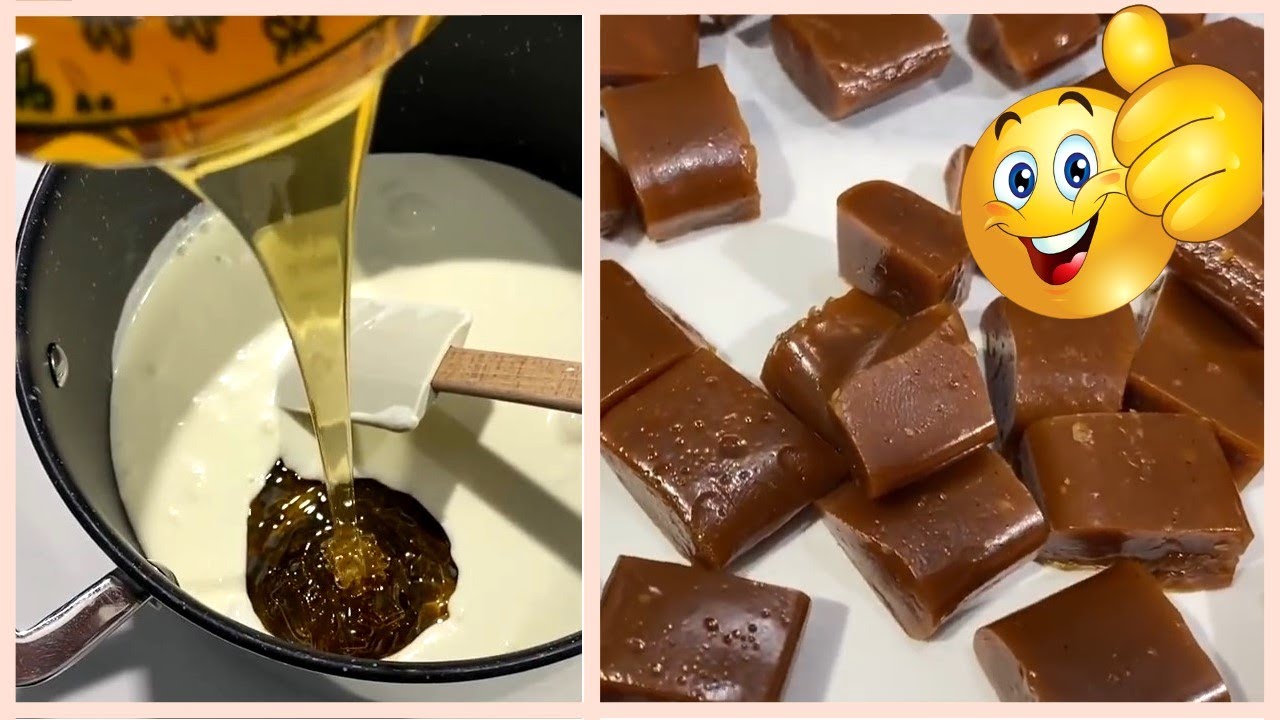 Caramelos de dulce de leche | Receta de caramelo blando | Toffee Exquisitos | Solo 4 Ingredientes !