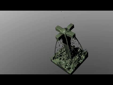 blender water at 250 resolution