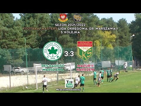 Sezon 21/22: PKS Radość 3:3 Mazur II Karczew
