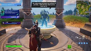 How to EASILY Use a Scrying Pool to speak with Cerberus in Fortnite locations Quest!