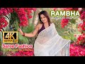 Rambha Hot Saree Sundari Saree Fashion Concept Saree Lover Pamira Garden Saree