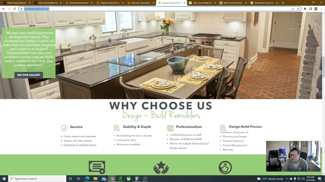 Benchmark Home Services Web Overview