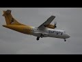 Aurigny ATR 42 500 G HUET Landing At LBA 27 8 16