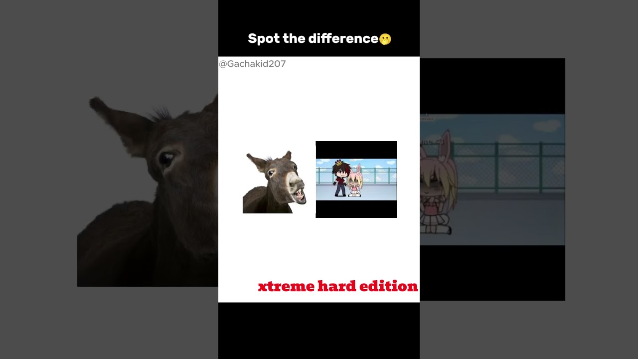 Spot the difference extreme hard mode  #gacha #gachalife #spotthedifference #gachakid207