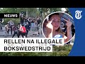 150 jongeren gooien stenen en vuurwerk naar politie