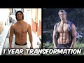 1 Year Natural Fitness TRANSFORMATION - Vegan Bodybuilder