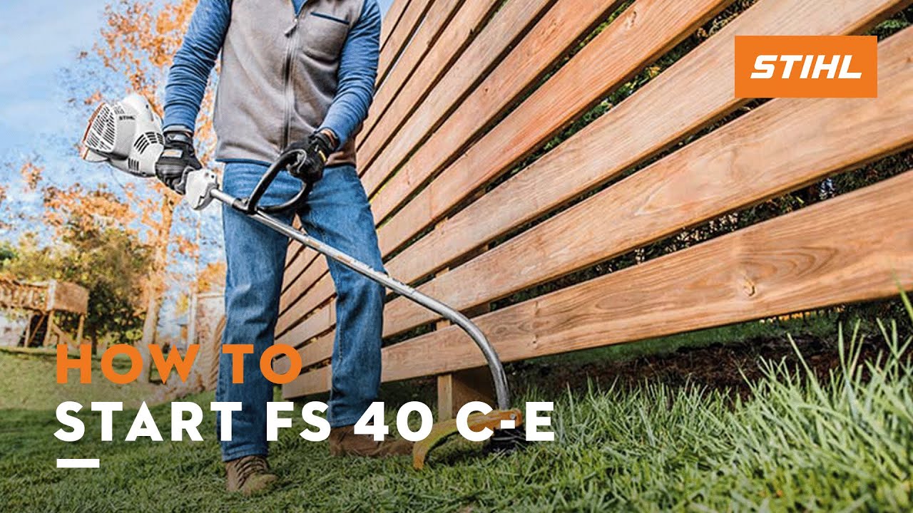STIHL FS 40 C-E Trimmer - How to Start