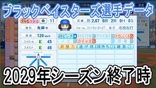【パワプロ2021】ブラックベイスターズ2029年シーズン終了時選手データ