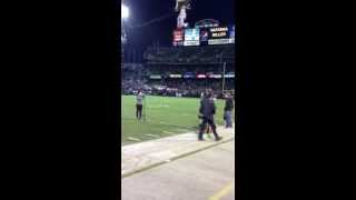 God Bless America: Oakland Raiders vs Denver Broncos. Performed by Natasha Miller