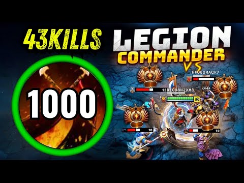 Blink + Desolator in 15Mins Legion Commander🔥+1000 Victory Damage 41Kills One Shot Duel Dota 2