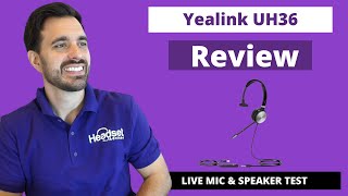 NEW Yealink UH36 Wired Mono USB Headset Review - LIVE MIC & SPEAKER TEST!