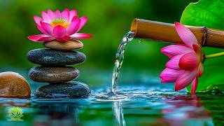 Relaxing Calming Music with Water Flow 🌿 Beautiful Piano Music for Deep Sleep & Stress Relief