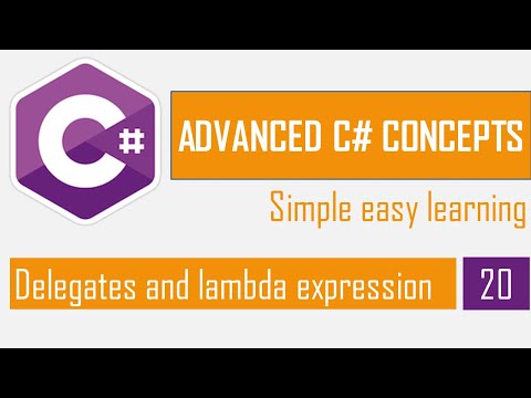 Delegates and lambda expression in C | Anonymous Methods | C Bangla Tutorial | Advanced C