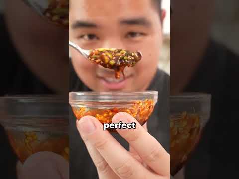 The best homemade dumpling dipping sauce!! Comment “CJ Recipe” for the full recipe with all of my