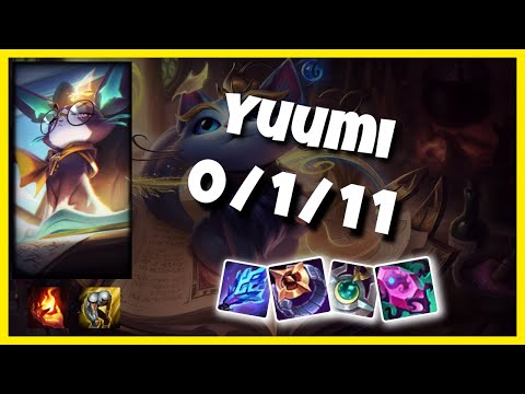 Yuumi Challenger Gameplay S11 Replay 10.24 Support (0/1/11) - BR