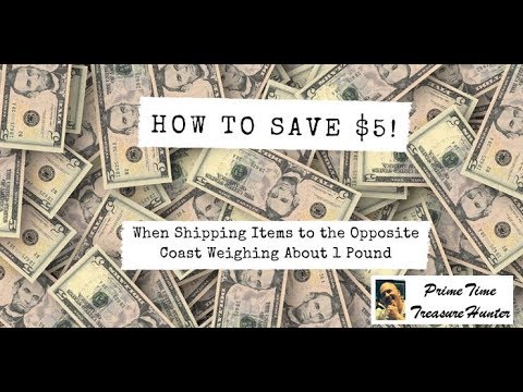 How to Save $5 in Shipping to the Opposite Coast for Items Around 1 Pound