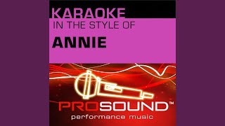 It's A Hard Knock Life (Karaoke Lead Vocal Demo) (In the style of Annie)