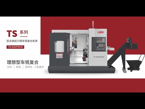 фото токарно-фрезерный станок lbie ts-8/6zyd с 2мя револьверными головами и 2 шпинделями 0