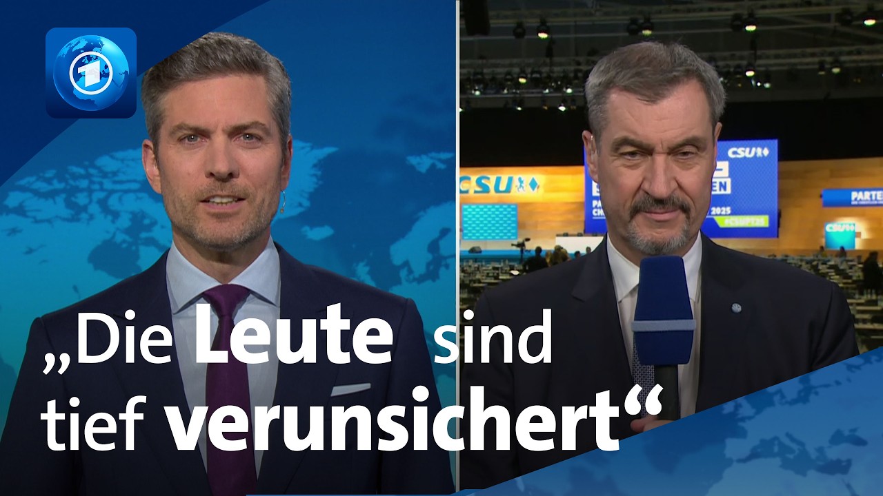 CSU-Chef Markus Söder: "Habe keine Bierzelt-Rede gehalten" | tagesthemen-Interview