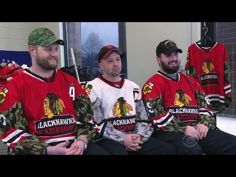 Wounded war heroes become ice hockey warriors