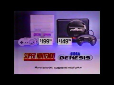 Sega Genesis Vs SNES 1991 Commercial