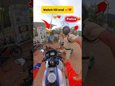 Police prank🥹💔 #police #biker #shorts #rider