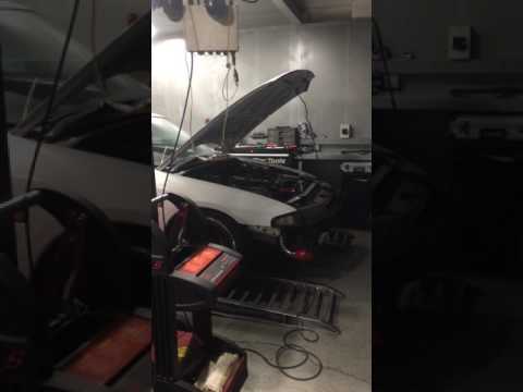 my skyline getting mapped at protuner holset turbo setup