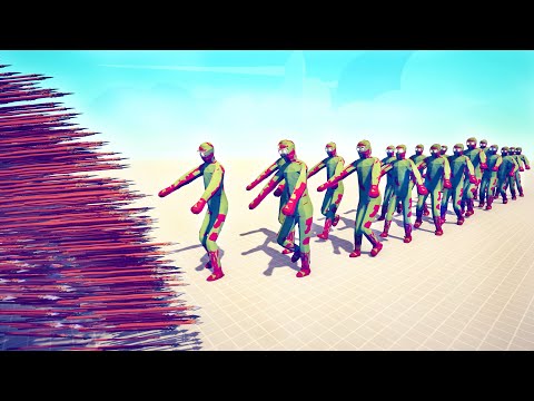 20x GIANT ZOMBIE vs GODS ARMY - Totally Accurate Battle Simulator TABS