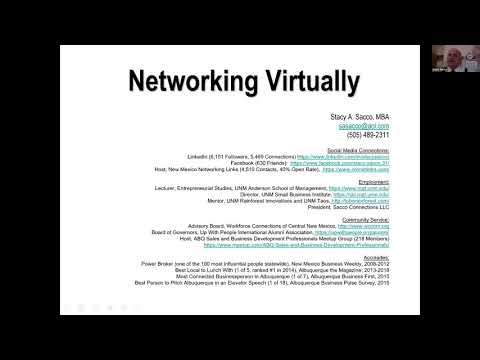 How to Network Virtually presented by Stacy Sacco