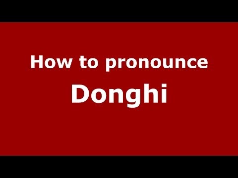 How to pronounce Donghi (Italian/Italy) - PronounceNames.com
