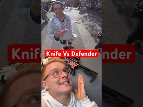 Man pulls KNIFE on prepared Defender! *Results* #selfdefense