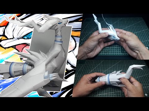 Pokemon Figures Making | RESHIRAM legendary Pokemon White | Pokemon Papercraft